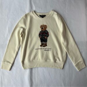 Polo Ralph Lauren Big Boys Polo Bear Fleece Sweatshirt Size L (12-14) NWOT